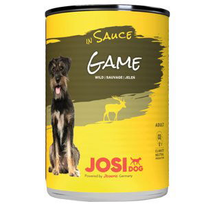 JosiDog mokré krmivo v omáčce 2 x 12 ks (24 x 415 g) - zvěřina