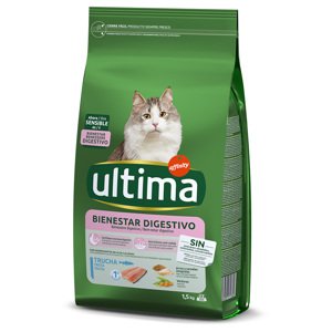 Ultima Cat Sensitive s pstruhem - 4,5 kg (3 x 1,5 kg)