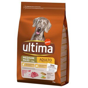 Ultima granule, 2 x 3 / 7 / 12 / 14 kg - 20 % sleva - Medium / Maxi Adult hovězí pro psy (2 x 3 kg)