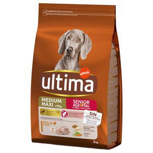 Ultima granule, 2 x 3 / 7 / 12 / 14 kg - 20 % sleva - Medium / Maxi Senior s kuřecím (2 x 3 kg)