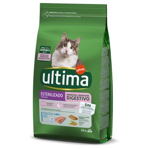 Ultima Cat Sterilized Sensible s pstruhem - 4,5 kg (3 x 1,5 kg)