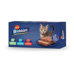 Brekkies paštika pro kočky 12×100 g – výhodné balení - míchané balení (3 druhy)