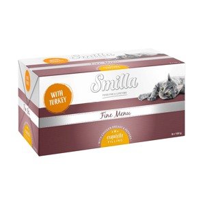 Smilla Fine Menu s gurmánskou náplní 8 x 100 g - krůta a kuřecí prsa s paprikou