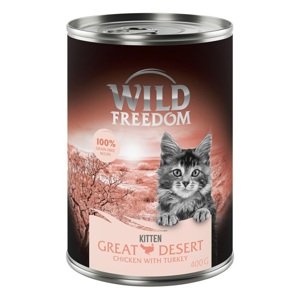 Wild Freedom Kitten 6 x 400 g - Great Desert - krocan a kuřecí