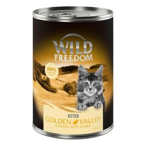 Wild Freedom Kitten 12 x 400 g - Golden Valley - králík a kuřecí