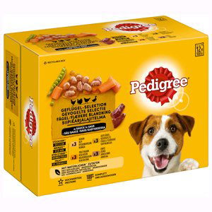 Pedigree kapsičky, 48 x 100 g - 40 + 8 zdarma - drůbeží mix v omáčce (48 x 100 g)