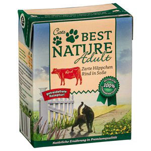 Best Nature Adult Cat 8 x 370 g - Hovězí v omáčce