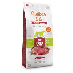 Calibra Life Junior Large Breed s čerstvým hovězím - 2 x 12 kg