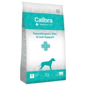 Calibra Veterinary Diet Dog Hypoallergenic Skin & Coat s lososem - 12 kg