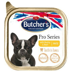 Butcher's ProSeries zuby a kosti 12 × 150 g - s drůbežím a hovězím masem