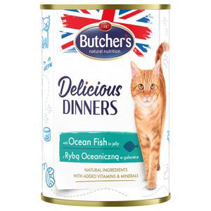 Butcher's Delicious Dinners pro kočky 48 × 400 g - výhodné balení - s mořskými rybami