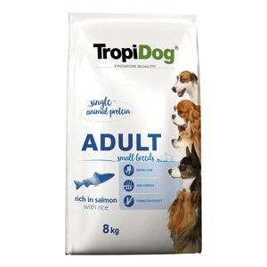 Tropidog Premium Adult Small s lososem - výhodné balení: 2 x 8 kg