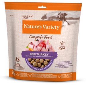 Nature's Variety Mini mrazem sušené krmivo, 3 x 120 g - 2 + 1 zdarma - krůtí (3 x 120 g)