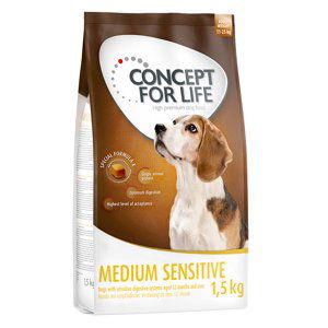 Concept for Life granule, 4 x 1 / 1,5 kg - 20 % sleva - Medium Sensitive 4 x 1,5 kg