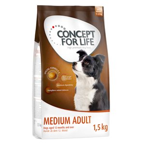 Concept for Life granule, 4 x 1 / 1,5 kg - 20 % sleva - Medium Adult 4 x 1,5 kg