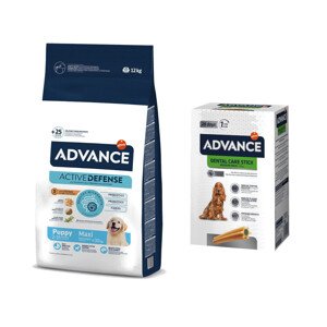 Advance + Dental Care Stick Medium/Maxi - 720 g zdarma - Maxi Puppy Protect 12 kg + Dental Care Stick Medium/Maxi 720 g