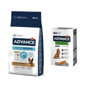 Advance + Dental Care Stick Medium/Maxi - 720 g zdarma - German Shepherd 12 kg + Dental Care Stick Medium/Maxi 720 g