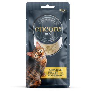 Encore Cat Treat kuřecí filet s rozmarýnem - výhodné balení: 6 x 30 g