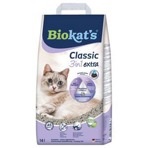 Biokat's Classic 3in1 Extra stelivo pro kočky - výhodné balení: 2 x 14 l