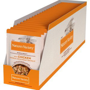 Nature's Variety Original kapsičky, 9 + 3 / 32 +12 / 16 + 6 zdarma - Variety Bites v omáčce kuřecí 22 x 85 g