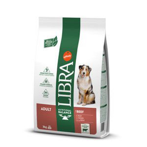 Libra Dog Adult s hovězím - výhodné balení: 2 x 3 kg