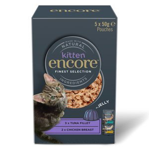 Encore Kitten Jelly Pouch 20 x 50 g - výhodné balení  - nejlepší výběr (2 druhy)