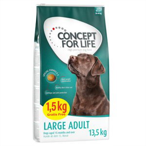 Concept for Life v bonusovém balení  - 12 + 1,5 kg zdarma! - Large Adult