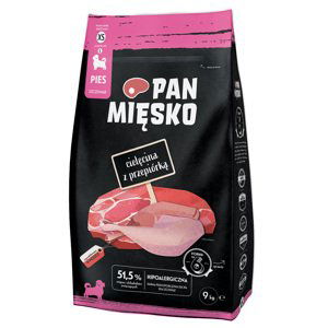 Pan Mięsko XS Puppy telecí s křepelkami - 9 kg