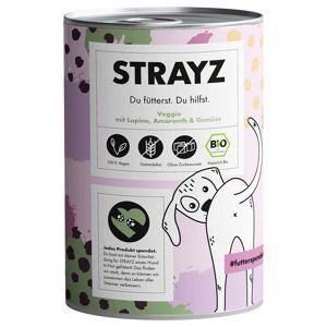 STRAYZ BIO 6 x 400 g - Veggie s bio lupinou, bio amarantem a bio zeleninou