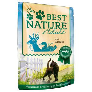 Best Nature Cat Adult 16 x 85 g - Zvěřina, kachna a těstoviny