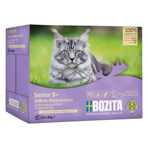 Bozita Morsels in Sauce Senior 12 x 85 g - spousta kuřecího masa