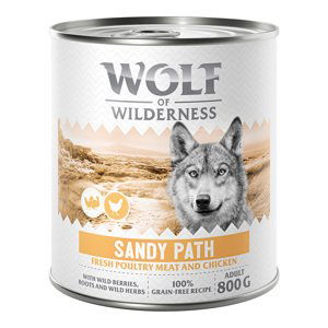 Wolf of Wilderness Adult "Expedition", 6 x 800 g - Sandy Path - drůbež s kuřecím