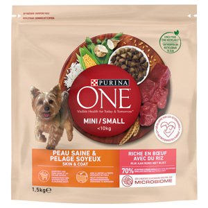 PURINA ONE Mini Skin & Coat Beef (Hovězí) - 1,5 kg