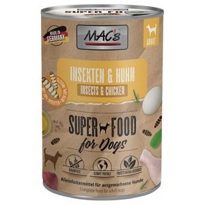 MAC's konzervy pro psy s hmyzem 24 × 400 g výhodné balení - hmyz a kuřecí