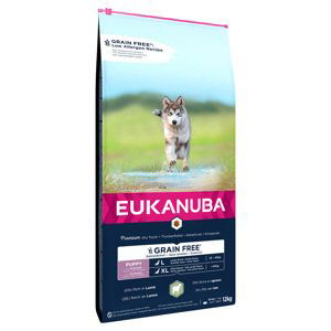 Eukanuba Grain Free Puppy Large Breed s jehněčím - výhodné balení: 2 x 12 kg