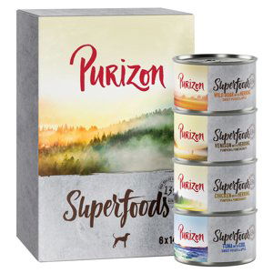 Purizon konzervy 24 x 140 / 200 g / kapsičky 24 x 300 g za skvělou cenu -  míchané balení (8x kuřecí, 8x tuňák, 4x divočák, 4x zvěřina)  24  x 140 g