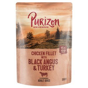 Purizon konzervy 24 x 140 / 200 g / kapsičky 24 x 300 g za skvělou cenu - Adult hovězí Black Angus s krocaním (24 x 300 g)