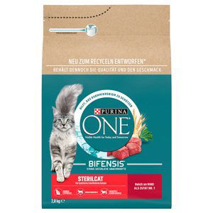 PURINA ONE Adult Sterilcat s hovězím - 2 x 2,8 kg