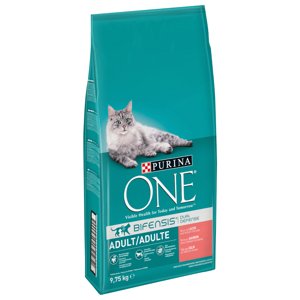 PURINA ONE Adult losos & celozrnné obiloviny - 2 x 9,75 kg