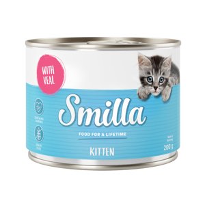 Smilla Kitten konzervy, 6 x 200 g - 10 % sleva - telecí