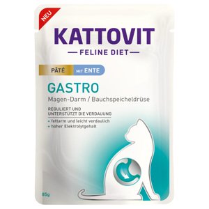 Kattovit Gastro Paté 10 × 85 g - s kachnou