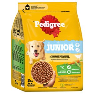 Pedigree Junior drůbeží se zeleninou - Výhodná sada: 3× 3 kg