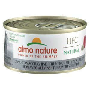 Almo Nature HFC Natural konzevy, 24 x 70 g - 20 + 4 zdarma - tuňák a sardinky (24 x 70 g)