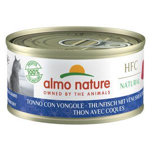 Almo Nature HFC Natural konzevy, 24 x 70 g - 20 + 4 zdarma - tuňák s Venušinými mušlemi (24 x 70 g)