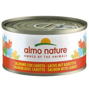 Almo Nature HFC Natural konzevy, 24 x 70 g - 20 + 4 zdarma - Losos s mrkví (24 x 70 g)