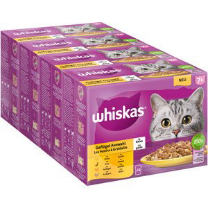 Whiskas kapsičky 96 x 85 g - 80 + 16 zdarma - Senior Megapack kapsičky 7+ drůbeží výběr v želé