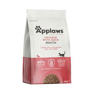 Applaws granule, 400 g - 300 + 100 g zdarma -  Adult Cat Chicken & Duck