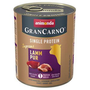 Animonda GranCarno Adult Single Protein Supreme 6 x 800 g - 5 + 1 zdarma - čisté jehněčí