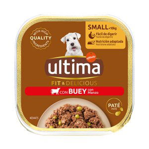 Ultima Fit & Delicious Paté Mini pro psy 22 × 150 g - hovězí