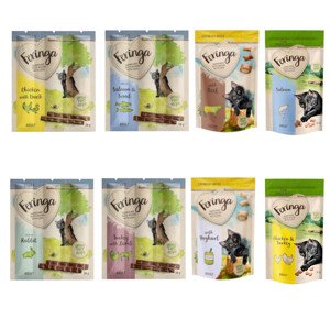 Feringa Snacks mix: Sticks, Crunchy Bites, Pure Bites - 20 % sleva 4 x Sticks, 4 Crunchy Bites (hovězí, jogurt), 4 Pure Bites (kuřecí, losos)